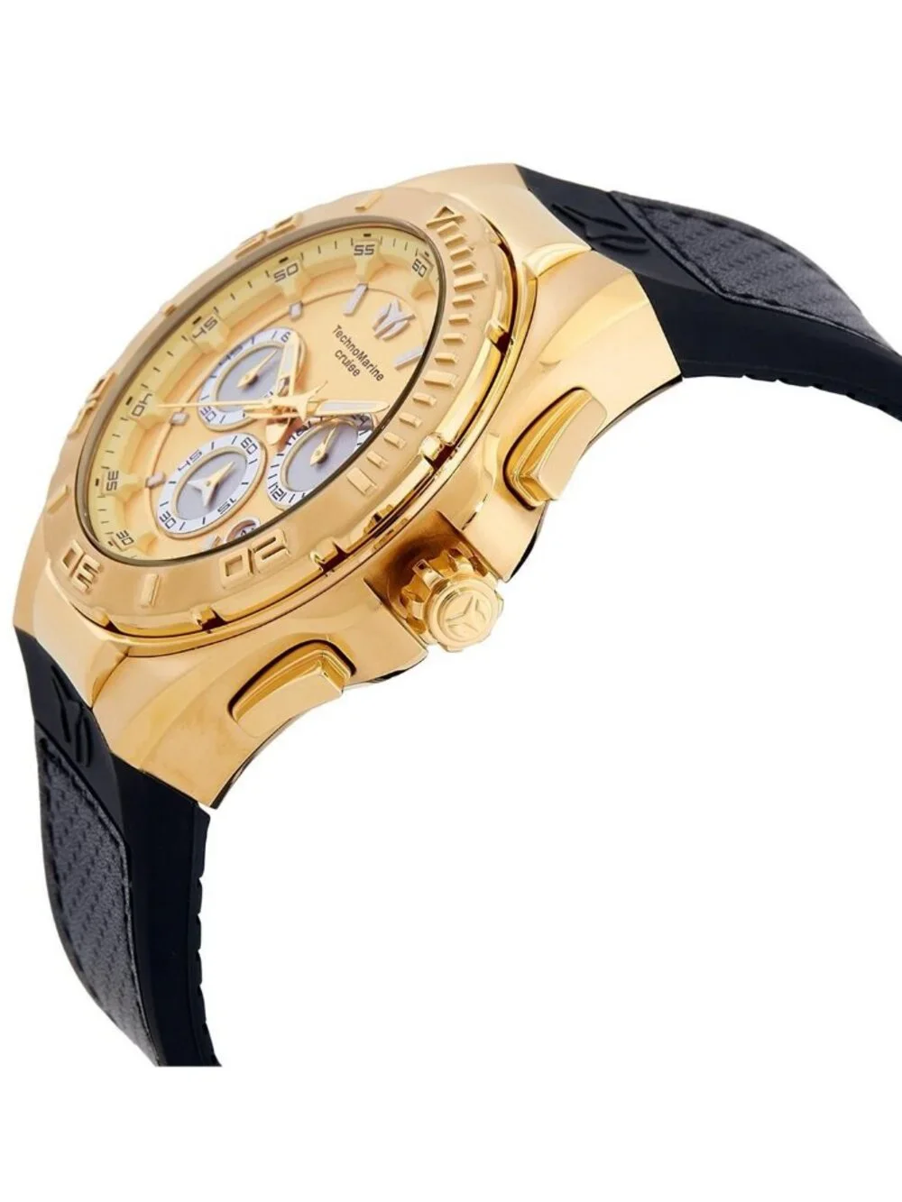 NWT Technomarine Cruise Chronograph Quartz Gold And Silver Dial Watch